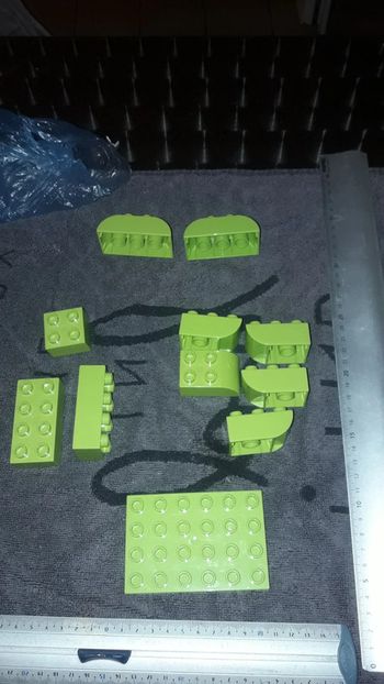 Lot de pièces verte duplo