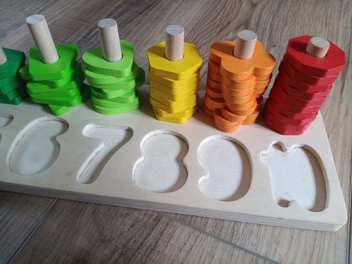 Jeu de découverte des formes et chiffres en bois - Playtive - photo numéro 8