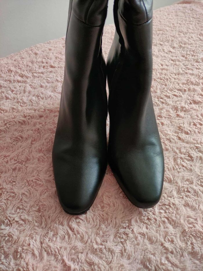 Bottes cuir noir ZARA - photo numéro 4