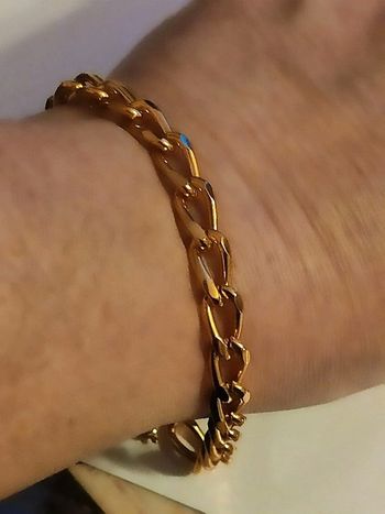 Bracelet mailles plaqué or