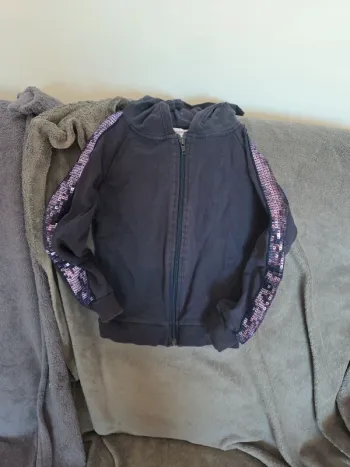 Gilet zippé fille