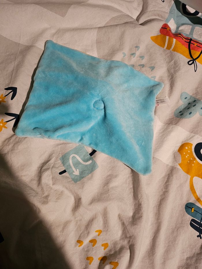 Doudou lapin bleu - photo numéro 3