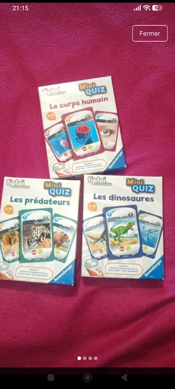 Lot tip toi . Dinosaure, prédateurs et corps humain 