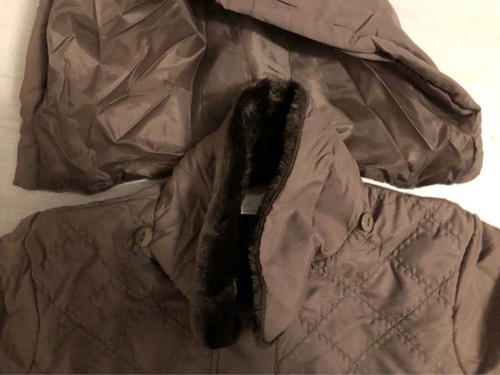 BB- manteau/veste 3/4 « taupe » à capuche T 38/40 NEUF - photo numéro 17
