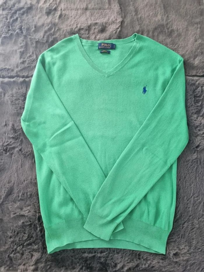 Pull col V Ralph Lauren vert, M Hommes - photo numéro 2