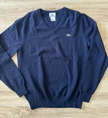 Pull bleu Lacoste en laine