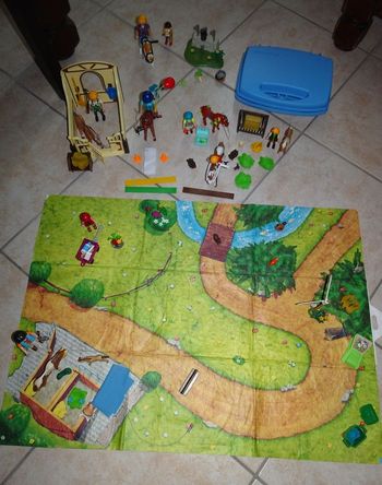 Gros lot de 6 boites de Playmobil Country Chevaux et poney