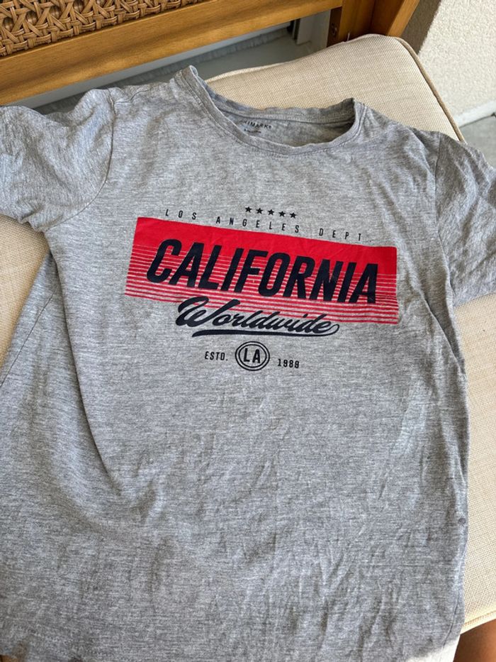 t shirt gris california