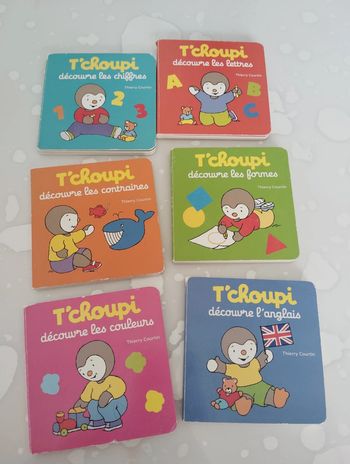 Lot de 6 T'choupi découvre