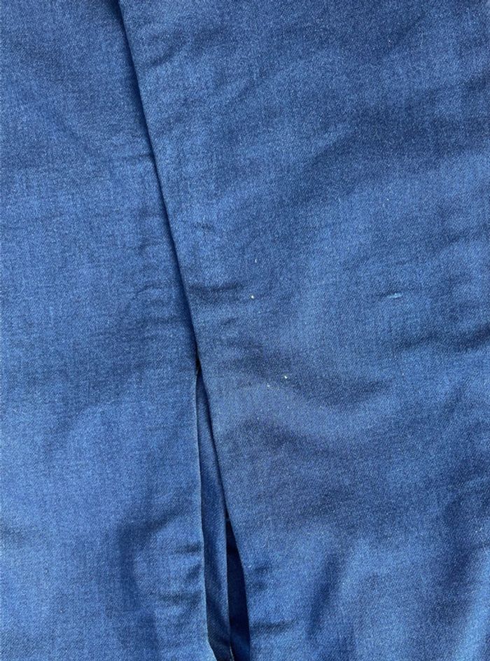 Jean taille basse pattes d’eph bleu nuancé - zips décoratifs - photo numéro 14