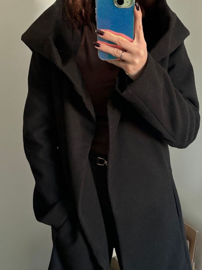 Manteau polaire noir taille S