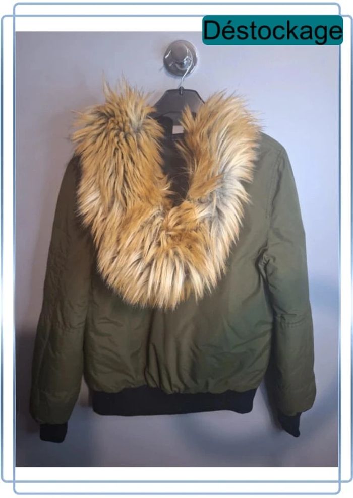 Blouson bershka femme -kaki - taille XS - photo numéro 14