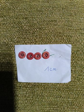 Lot 4 boutons rose buvard 1 cm