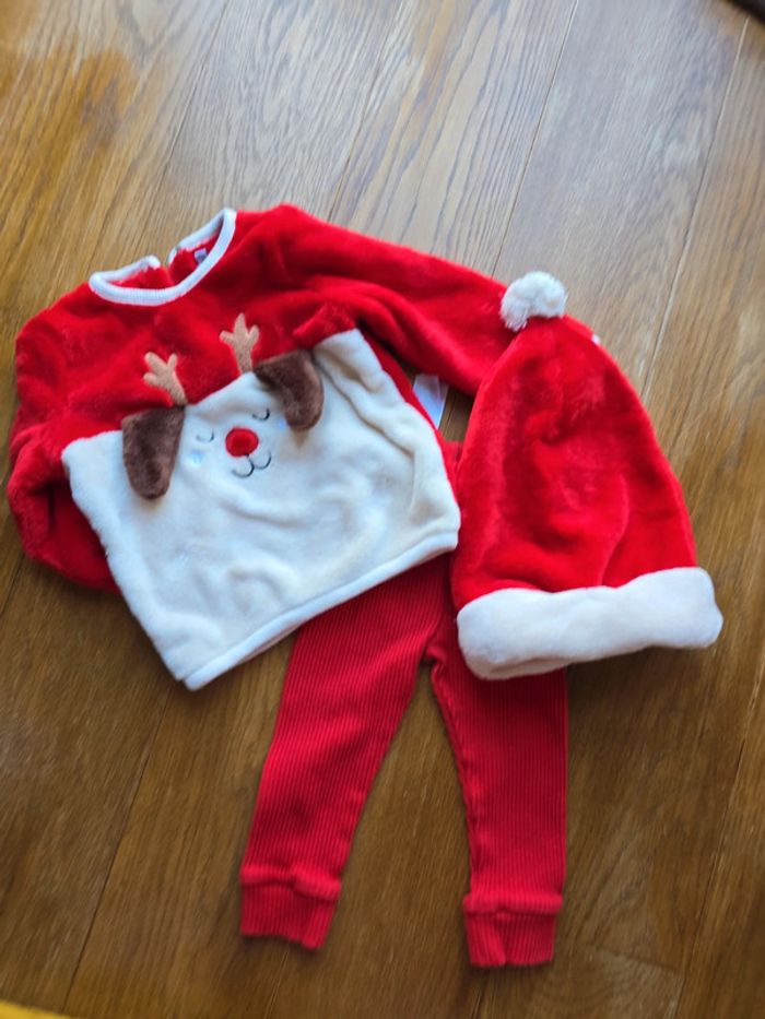 Ensemble bien chaud renne de Noël