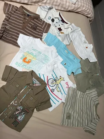 Lot tee shirts polo gilet