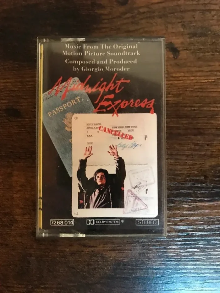 Cassette audio K7 Bo Film Midnight Express vintage TBE