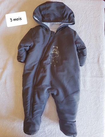 Combinaison pilote brioche 3 mois