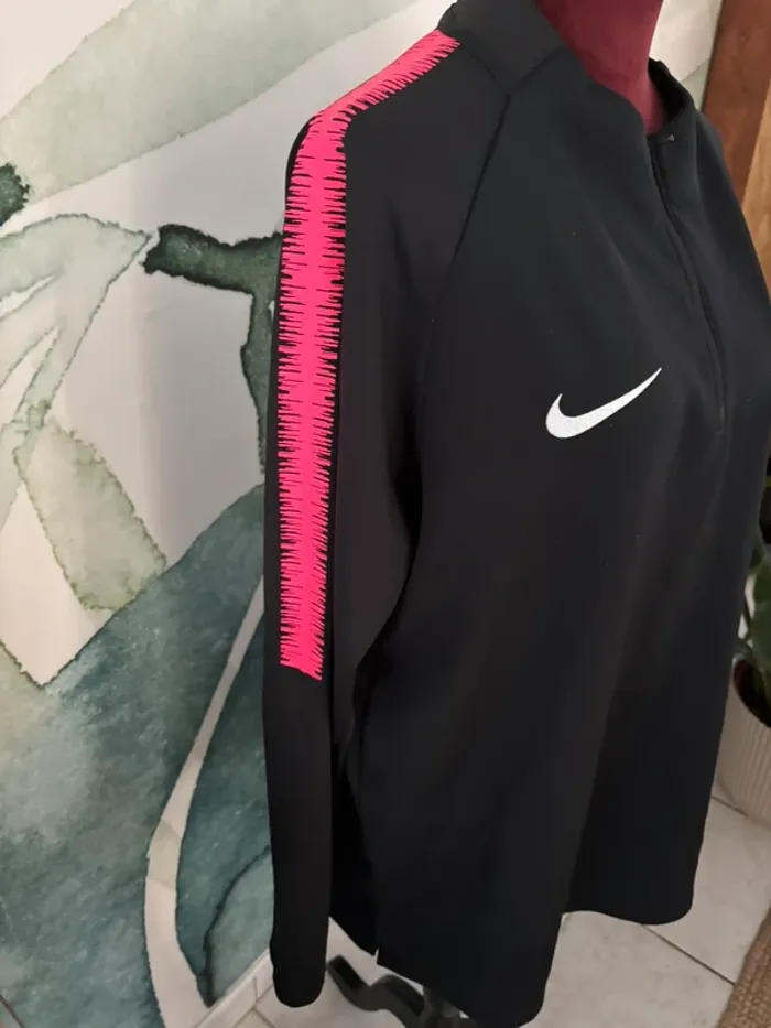 Haut football Nike PSG homme noir rose - photo numéro 2