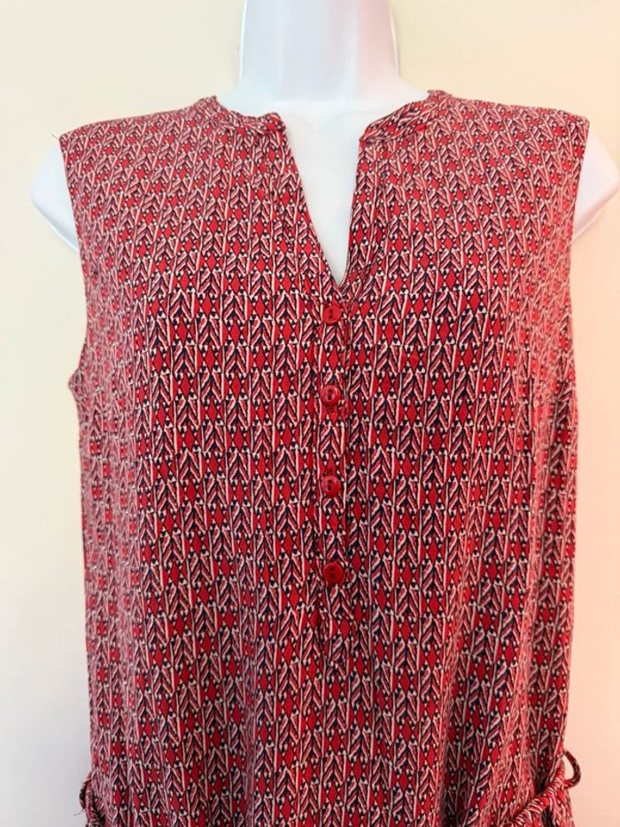 Robe d’été rouge à motifs Camaïeu - photo numéro 2