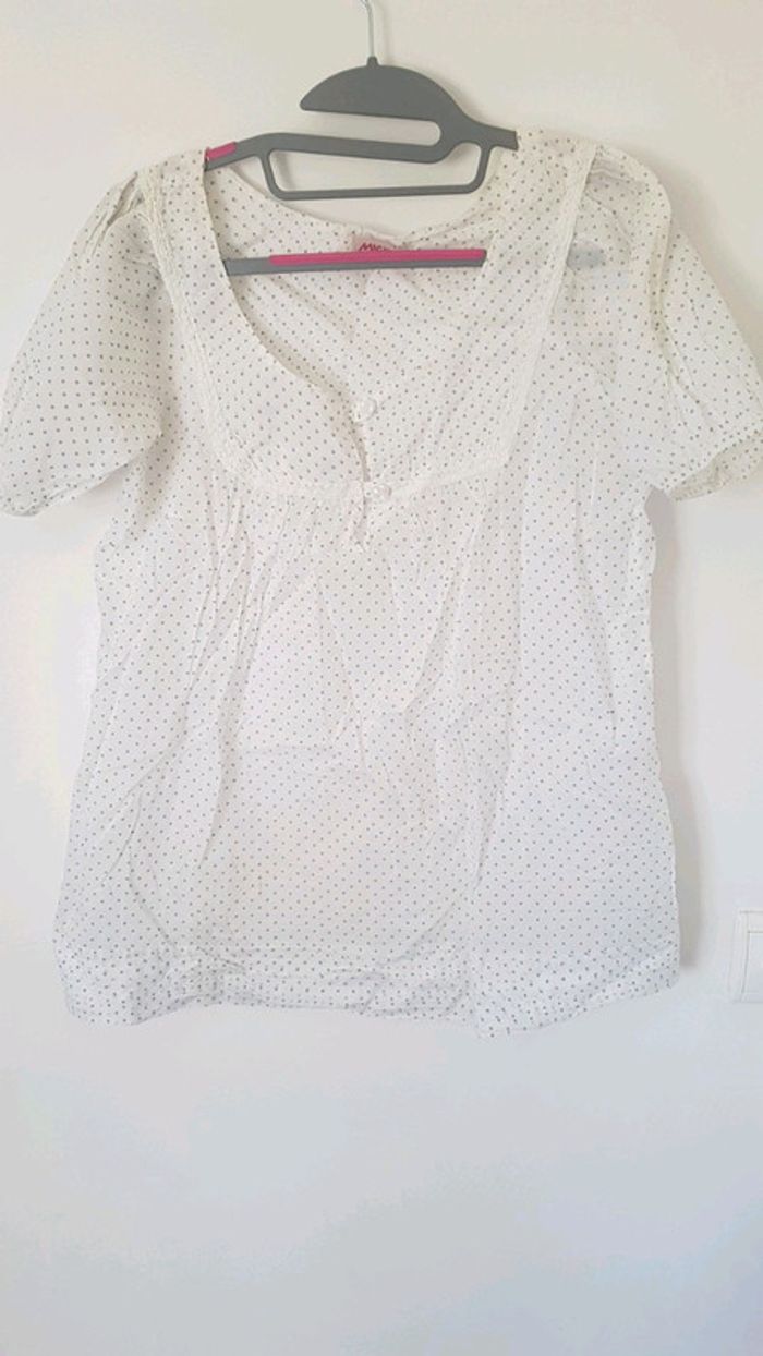 Blouse à pois