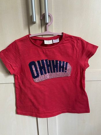 T-shirt strass Zara Baby girl 2/3 ans