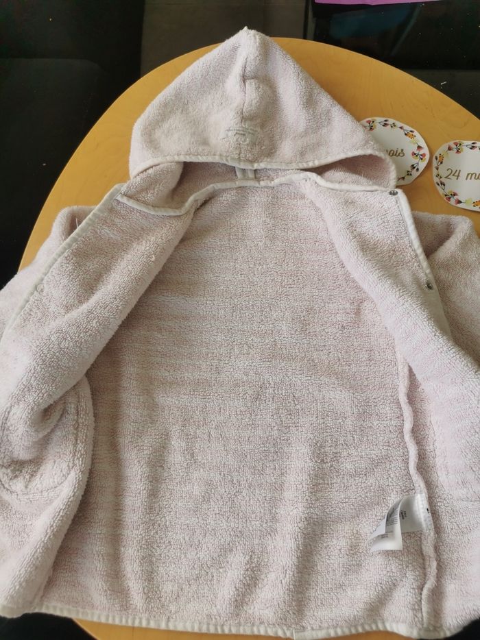 Peignoir de bain bébé fille 12/24mois jacadi - photo numéro 3