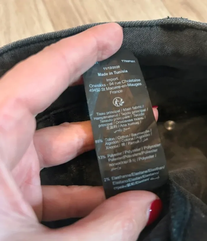One step jupe jeans grise femme, taille 40 Ceinture intégrée - photo numéro 5