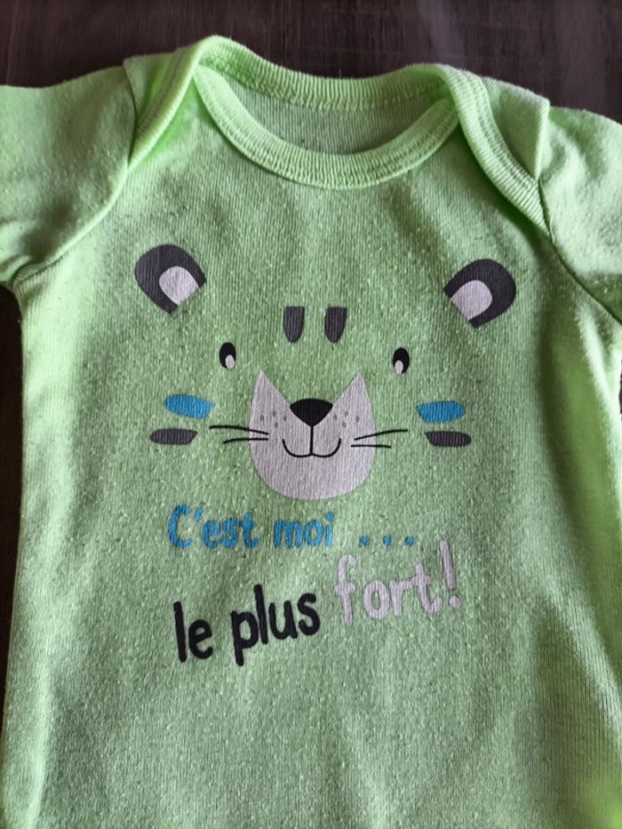 Lot de 4 bodies manches courtes Gémo 3 mois - photo numéro 7