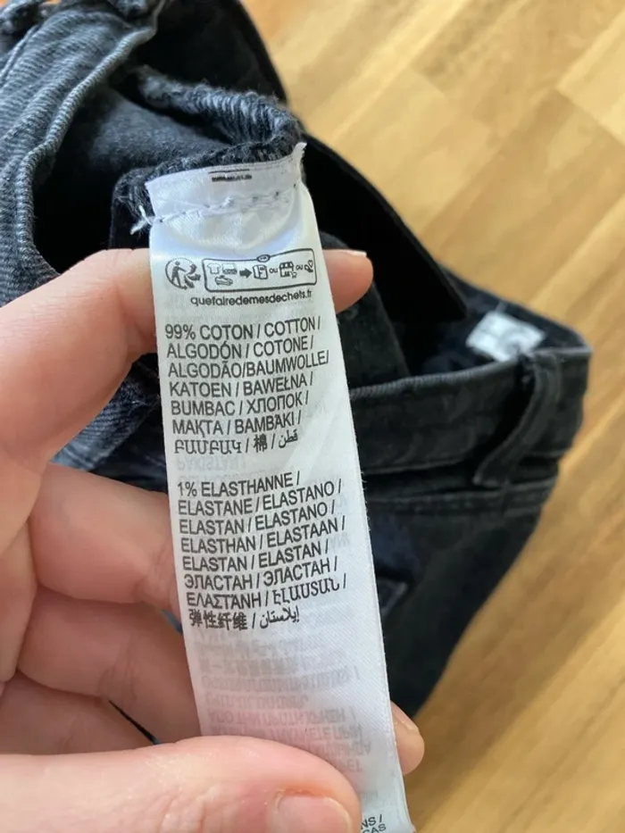 Jeans denim noir kiabi - photo numéro 7