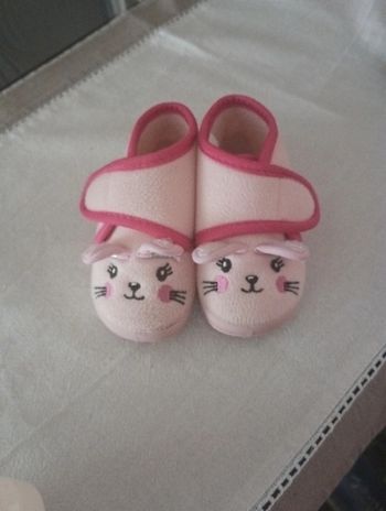 Chausson souris fille à scratch pointure 21