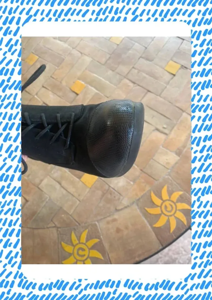 Bottines à talons noir MyB chaussea 39 40 - photo numéro 9