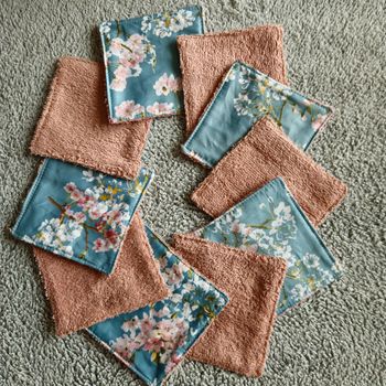 10 lingettes lavables 12x12 cm 