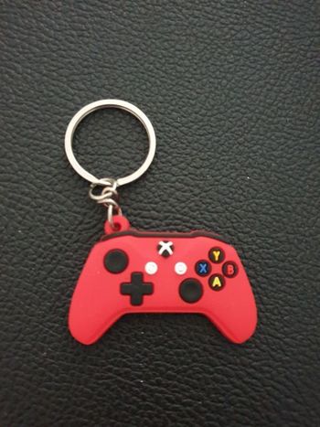 Porte-clés "Xbox" rouge en silicone