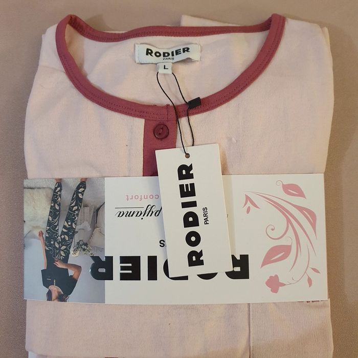 Ensemble pyjama rose Rodier Taille L - photo numéro 2