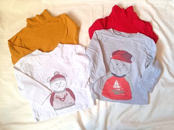 Lot T-shirt manches longues 24 mois/ 2 ans