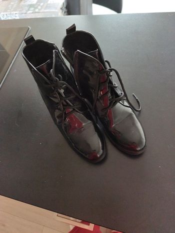 Bottines brillante à talon