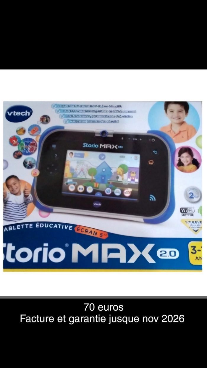 🎁Tablette storio max 2.0, neuve et garantie nov 2026 🎁