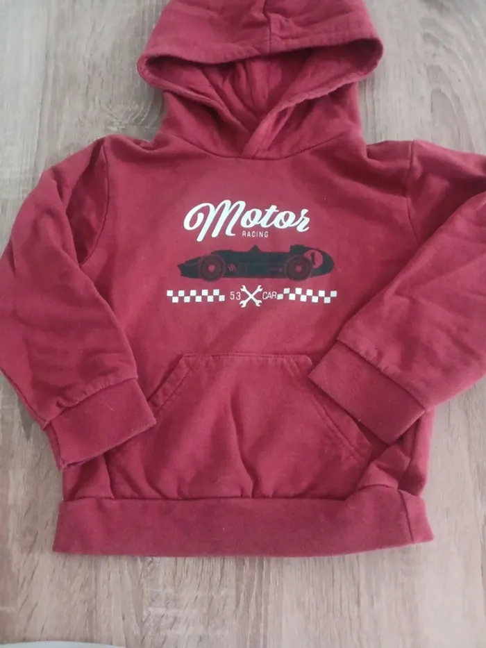 🌹pull a capuche 4 ans tissaia🌹 - photo numéro 2