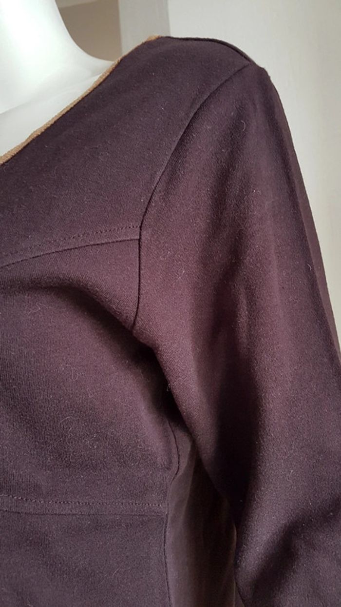 Top à manches longues marron Together - photo numéro 3