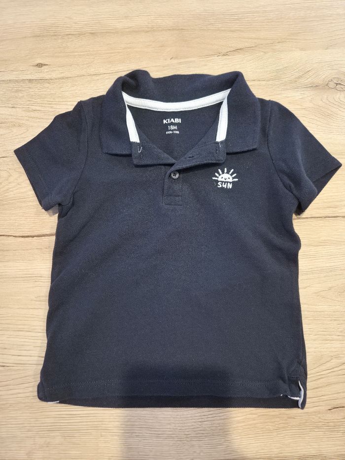 Polo manches courtes bleu, Kiabi, 18 mois