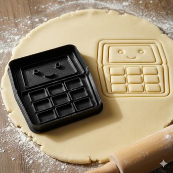 Emporte-pièce calculatrice mignonne pour biscuits et pâtisserie 8 cm