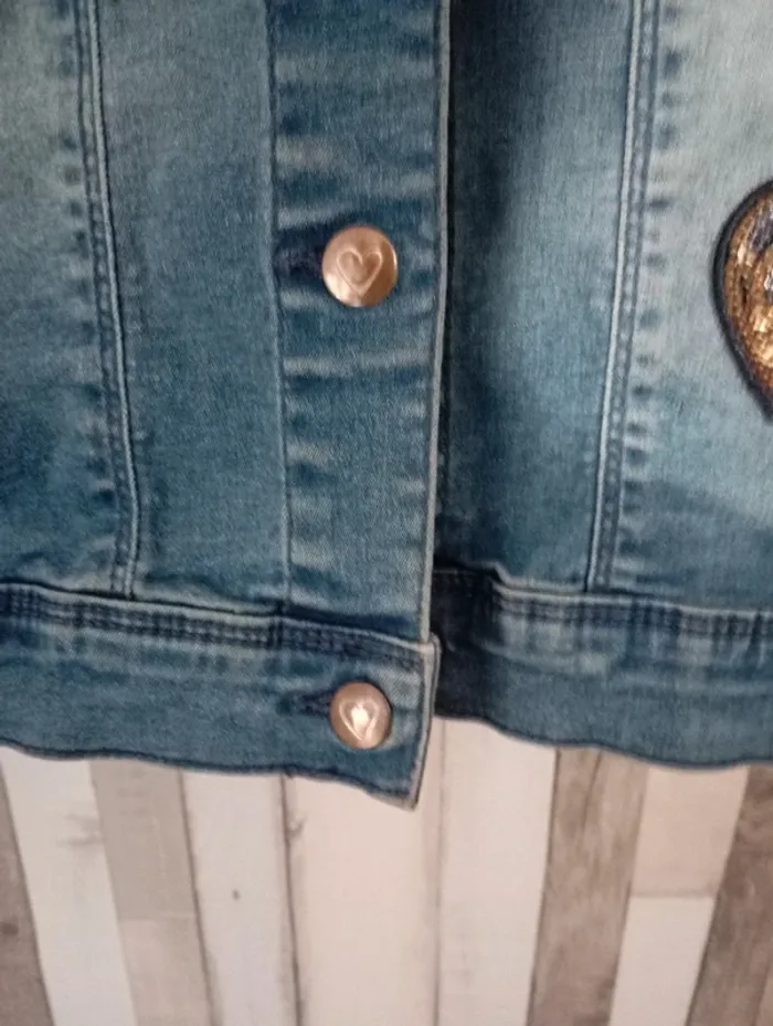 Veste jean taille 10 ans - photo numéro 7
