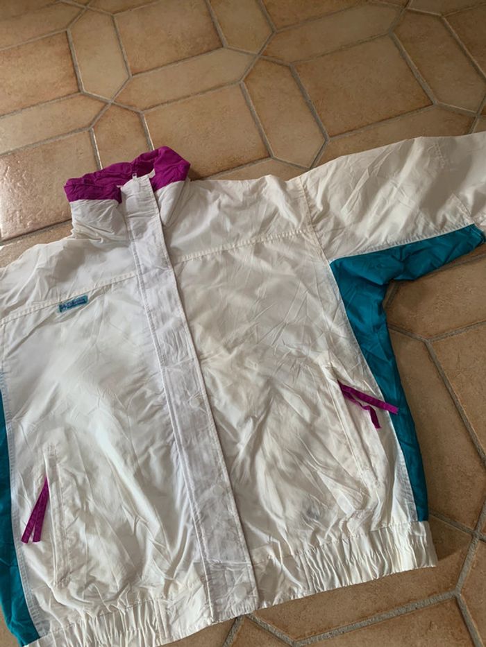 Veste imperméable coupe vente Columbia blanc / violet - photo numéro 4