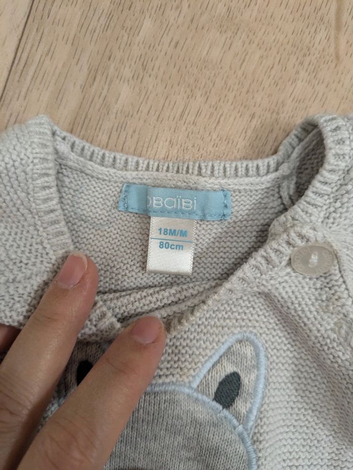 Pull gris Obaïbi 18 Mois - photo numéro 3
