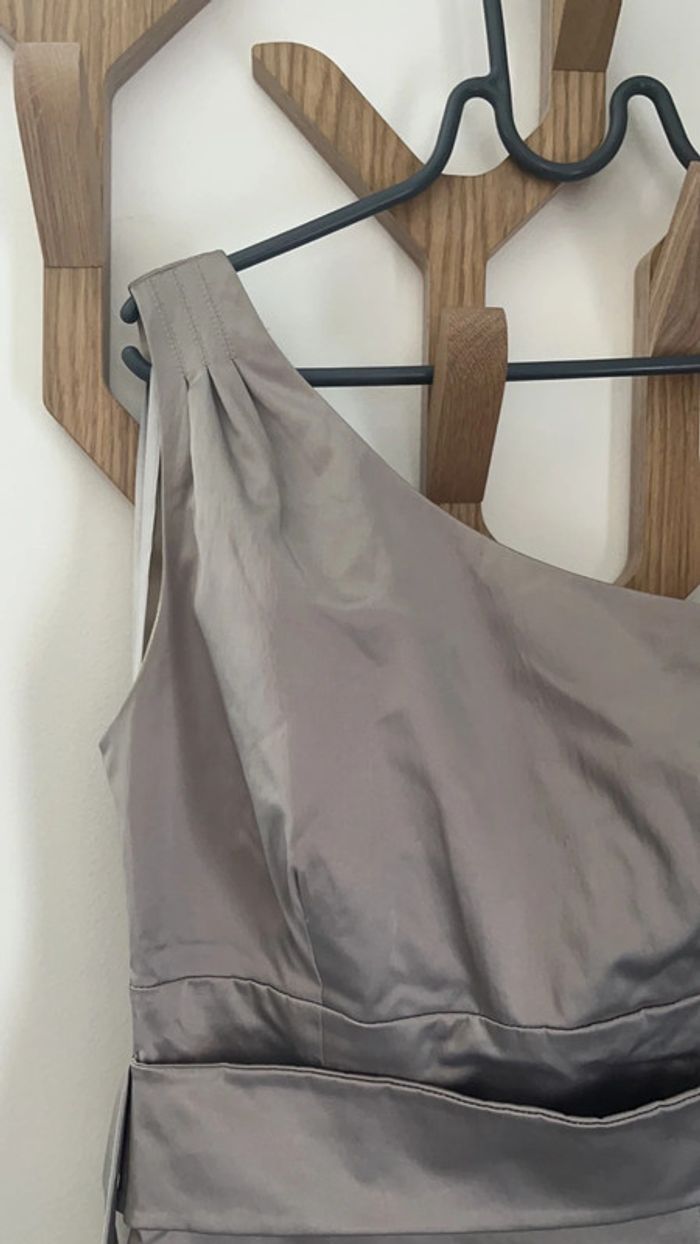 Robe taupe cintrée - photo numéro 3