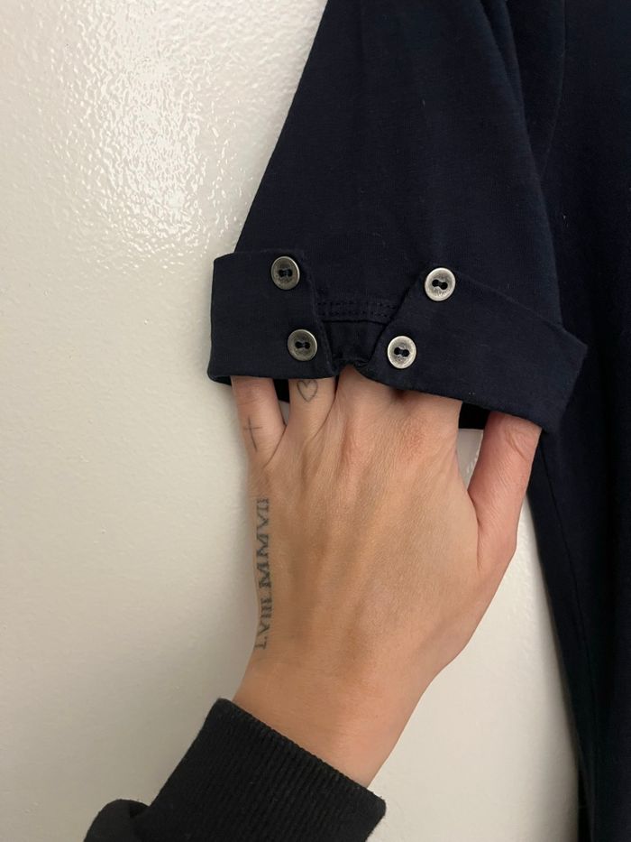 T-shirt bleu marine - photo numéro 3