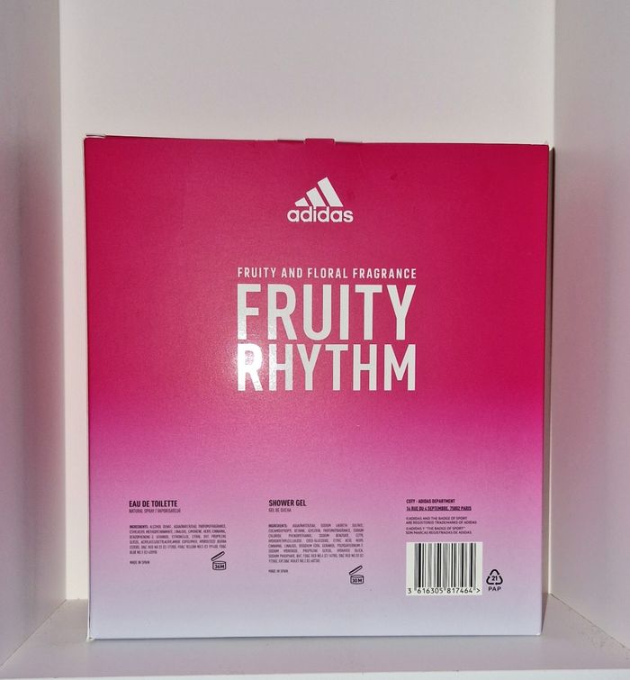 Coffret fruity rhythm parfum et gel douche adidas neuf - photo numéro 2