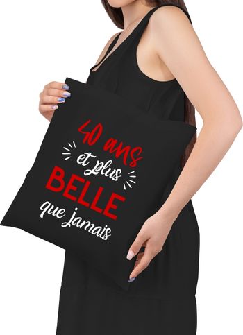 sac femme anniversaire 40 ans personnalisable