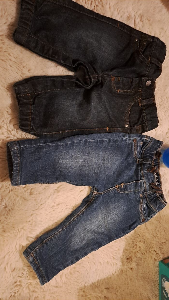 Lots Deux pantalon jaune très bon état