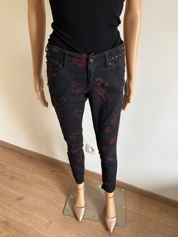 Jean noir et bordeaux Freeman T.Porter taille US 27 TBE